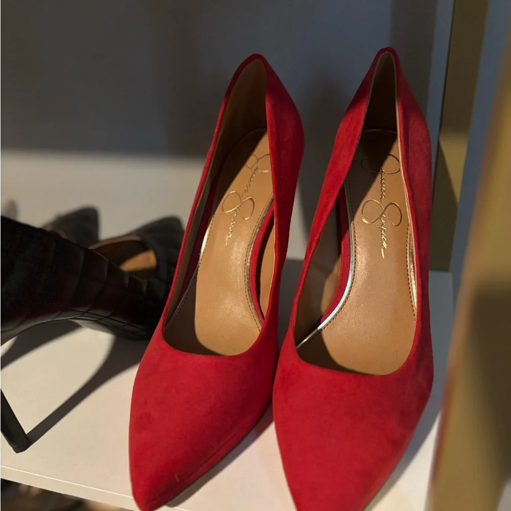 Jessica Simpson Red Heels - Picture 4 of 5